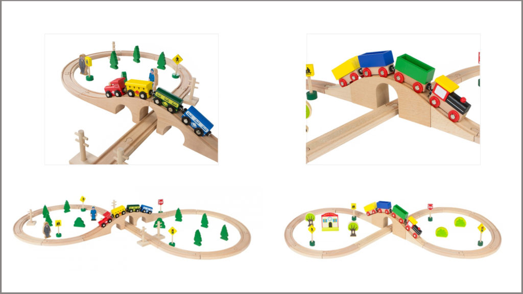 juguetes de madera - tren de madera